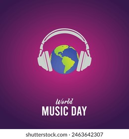 World Music Day social media post World Music Day poster illustration