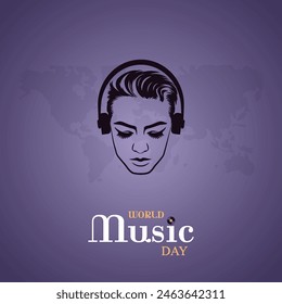 World Music Day social media post World Music Day poster illustration