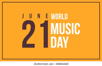 World music day style background vector art