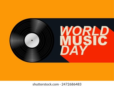 World Music Day vector template. International Music Day template.