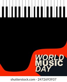 World Music Day vector template. International Music Day template.