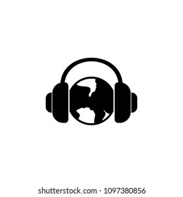 world music icon. Element of simple music icon for mobile concept and web apps. Isolated world music icon can be used for web and mobile