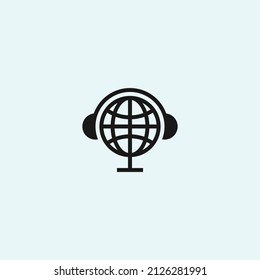 Weltmusiklogo. Globus-Logo