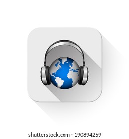 World music With long shadow over app button