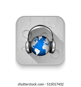 World music With long shadow over app button