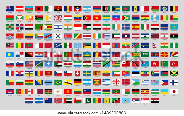 世界国旗。国旗、ヨーロッパの国旗、アジア、アメリカの国旗。国際語の 