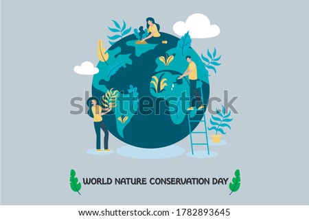 world nature conservation day 2020, vector, poster(eps-10)