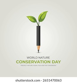 World Nature Conservation Day concept. Green World Map- 3D tree or forest shape of world map, Green Planet Earth Day or Environment day Concept. World Forestry Day.