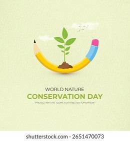 World Nature Conservation Day concept. Green World Map- 3D tree or forest shape of world map, Green Planet Earth Day or Environment day Concept. World Forestry Day.
