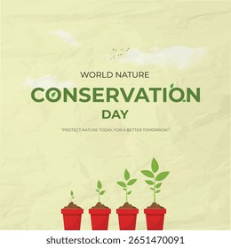 World Nature Conservation Day concept. Green World Map- 3D tree or forest shape of world map, Green Planet Earth Day or Environment day Concept. World Forestry Day.