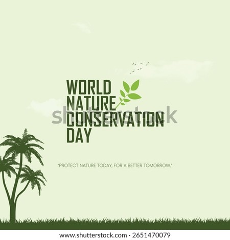 World Nature Conservation Day concept. Green World Map- 3D tree or forest shape of world map, Green Planet Earth Day or Environment day Concept. World Forestry Day.