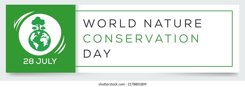 World Nature Conservation Day Held On Stock Vector (Royalty Free ...