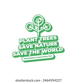 World nature conservation day poster
