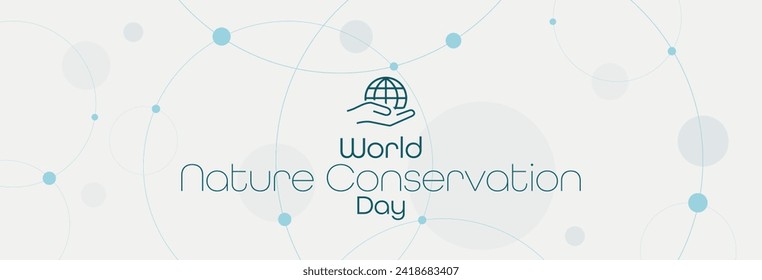 World Nature Conservation Day sign on white background