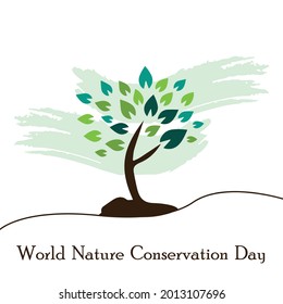 World Nature Conservation Day. vector illustration design.