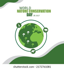 World Nature Conservation Day Vector. Good For World Nature Conservation Day. Simple And Elegant Design