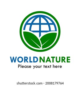 World nature logo template illustration
