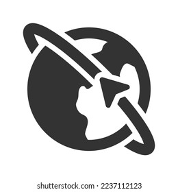Icono de World Navigator, Vector Graphics