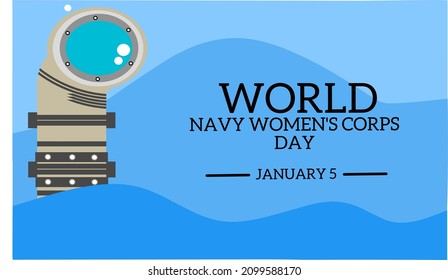 World navy women's corp day. Vector illustration. Banner. Template picture.