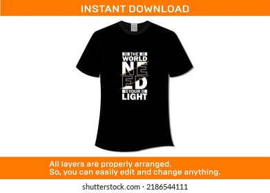 EL MUNDO NECESITA TU CAMISETA
