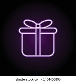 world neon icon. Elements of web set. Simple icon for websites, web design, mobile app, info graphics