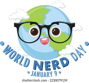 Ilustración de diseño de banners del Día Mundial del Nerd