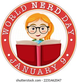 Ilustración de diseño de banners del Día Mundial del Nerd