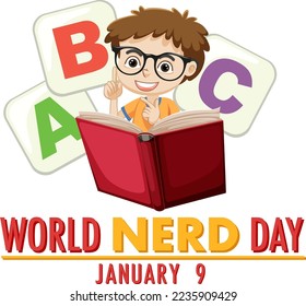Ilustración de diseño de banners del Día Mundial del Nerd