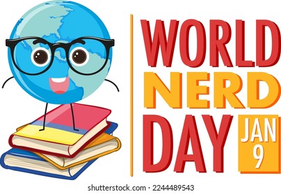 Ilustración de diseño de banners del Día Mundial del Nerd