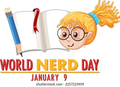 Ilustración de diseño de banners del Día Mundial del Nerd