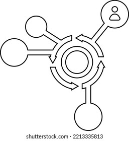 World Network Digital Signal Icon