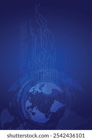 rede mundial, futuro, espaço, galáxia, planeta, computador, inteligência artificial, conectando pessoas a todos os cantos do mundo