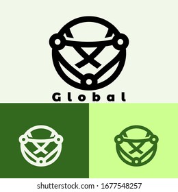 World network icon, global network icon