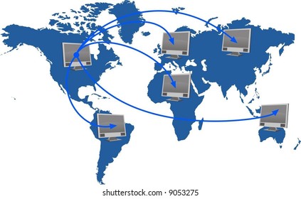 world network - vector