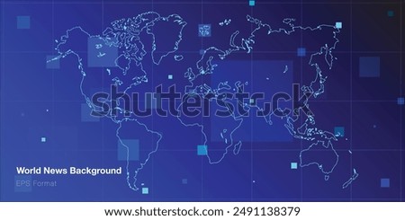 World News Background Concept. Ideal for News Agencies, TV and Broadcast Studios.