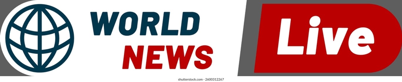 World news live breaking news bulletin live stream is covering current events, providing updates and analysis on global affairs with a wireframe globe and a live streaming banner