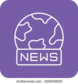 World News vector icon. Can be used for printing, mobile and web applications.