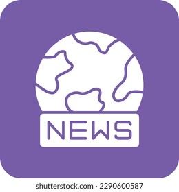 World News vector icon. Can be used for printing, mobile and web applications.