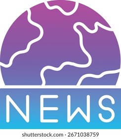 World News vector icon. Can be used for printing, mobile and web applications.