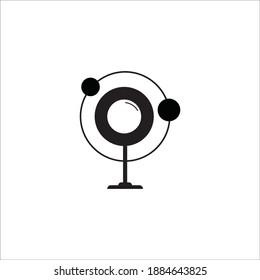 World Newtons day icons. Outline set of world Newtons day vector icons for web