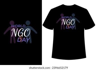 World NGO Day. 27th February T Shirt design