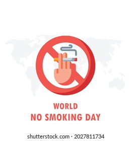 World No Smoking Day, Vector illustration design.