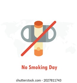 World No Smoking Day, Vector illustration design.