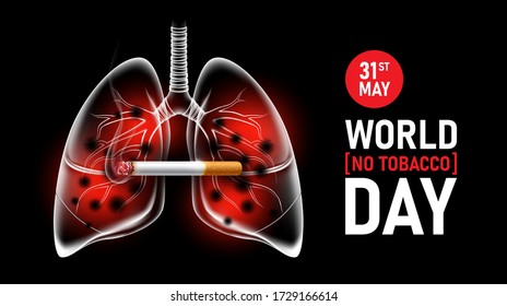 Stop Smoking Concept Advertisement Cigarette Burning Stock Vector ...