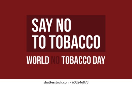World no tobacco day background style