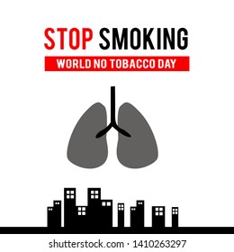 World No Tobacco Day Celebration Vector Template Design Illustration
