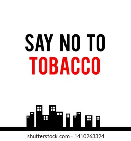 World No Tobacco Day Celebration Vector Template Design Illustration