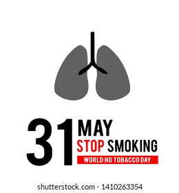 World No Tobacco Day Celebration Vector Template Design Illustration
