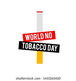 World No Tobacco Day Celebration Vector Template Design Illustration