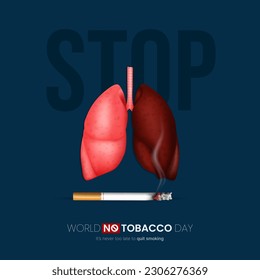 World No Tobacco Day. The Concept Of Quit Smoking Awareness